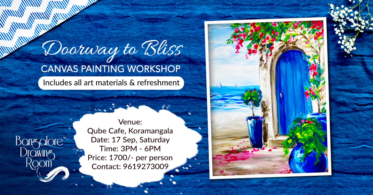 Doorway to Bliss Canvas Painting Bangalore Drawing Room