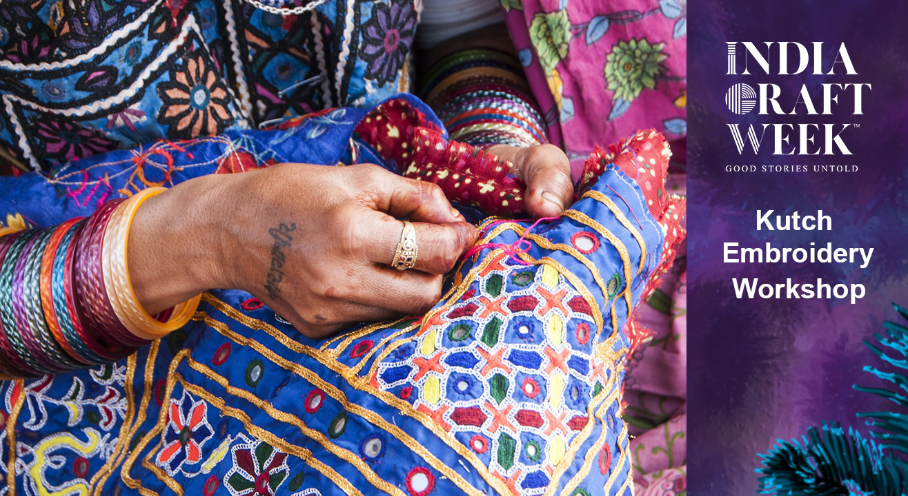 Kutchi Embroidery India Craft Week 2022