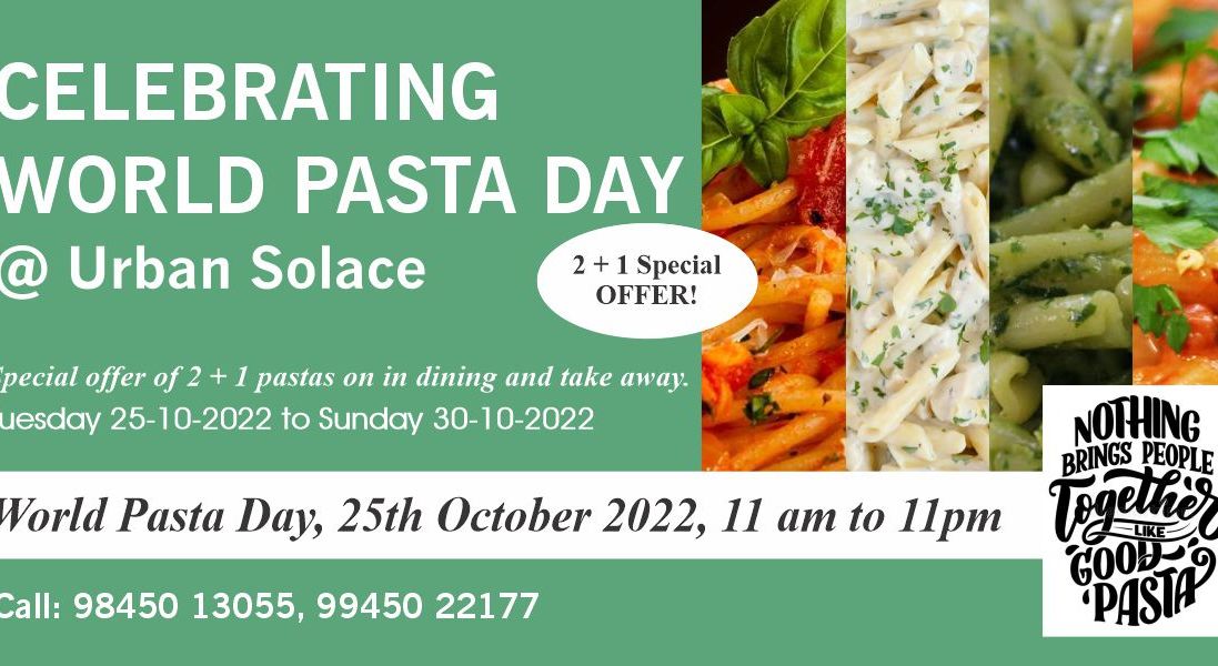Celebrating World Pasta Day @ Urban Solace