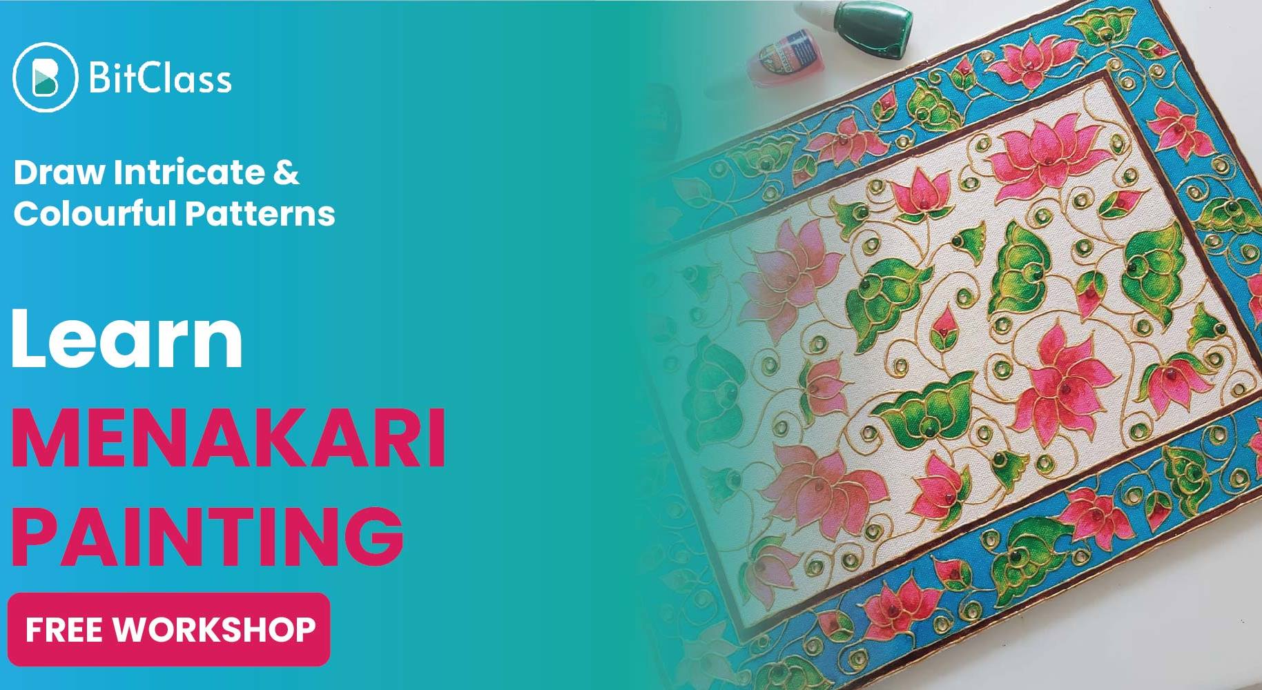 Meenakari or Minakari painting is known as the art and process of painting  or embellishing the various types of metals like gold silver  Instagram