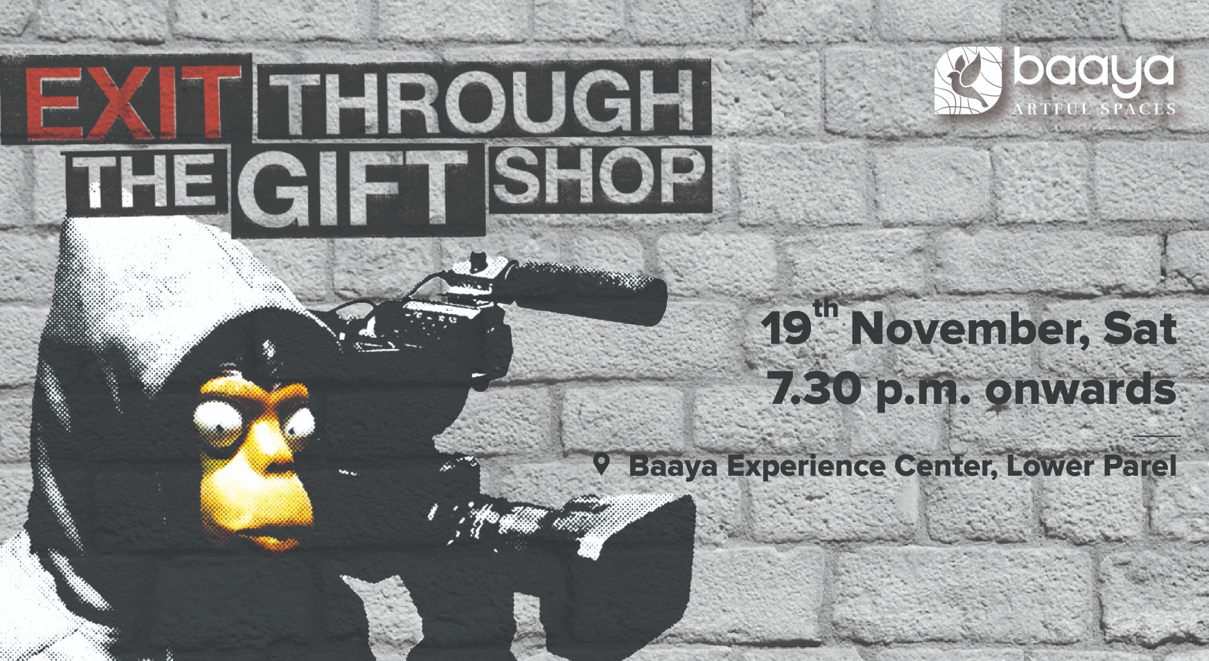 Art Movie Screening Exit through the Gift Shop