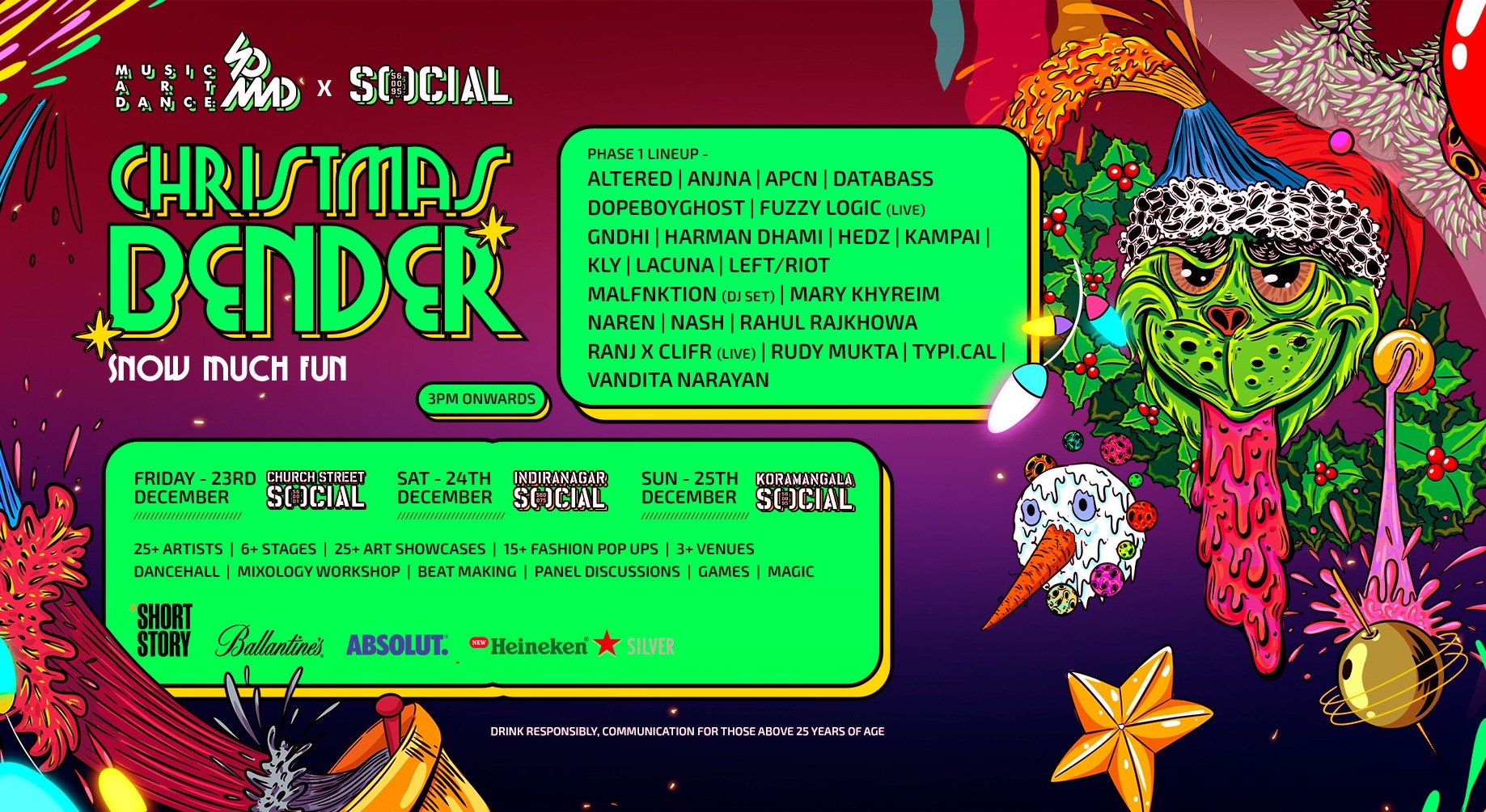 Christmas Bender [ Day 1 ] - Church Street Social Bengaluru