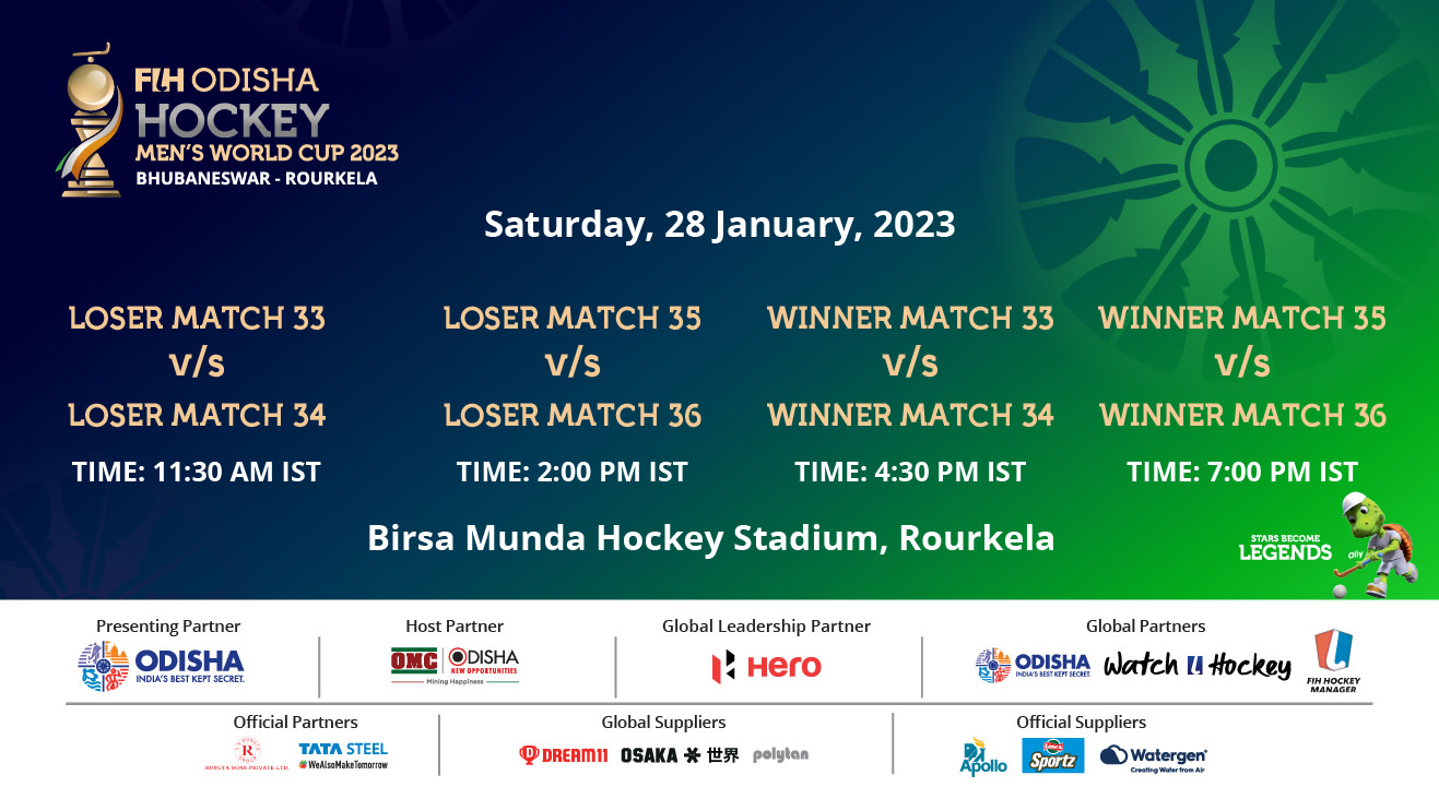 FIH Odisha Hockey Mens World Cup 2023 Bhubaneswar-Rourkela Rourkela - Day 16