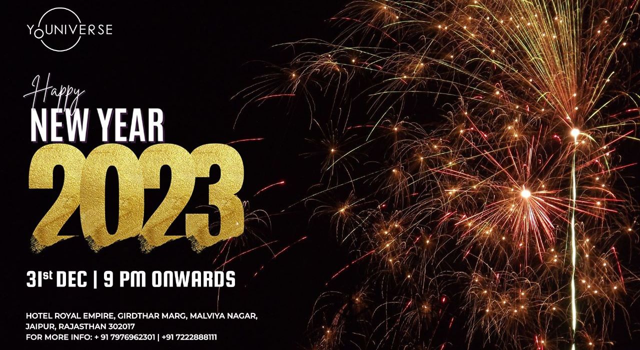 New Year Party in Jaipur at YOUniverse The Lounge | NYE 2023