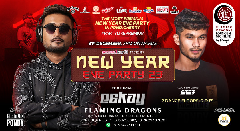 New Year Eve Party - DJ ESKAY - Flaming Dragons Lounge & Nightlife ...