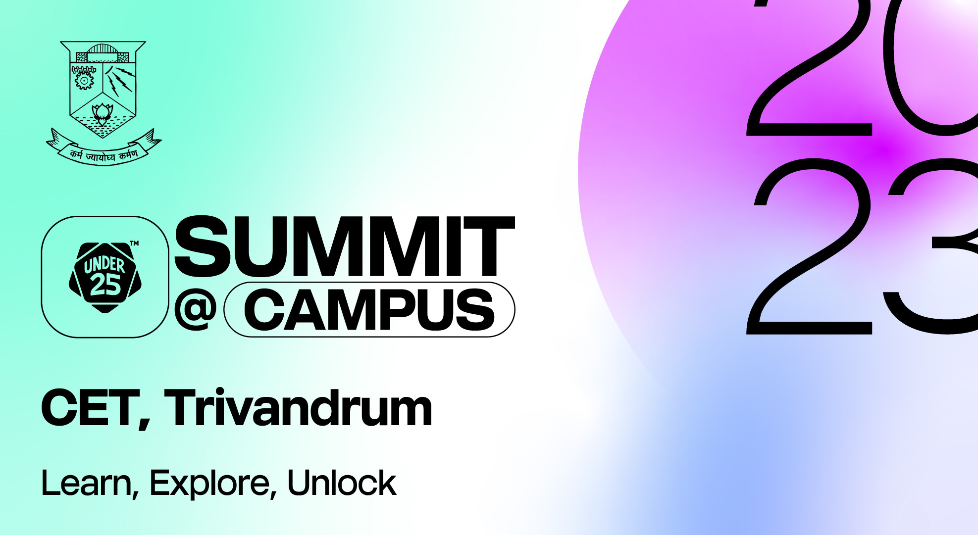 Under 25 Summit at College of Engineering, Trivandrum