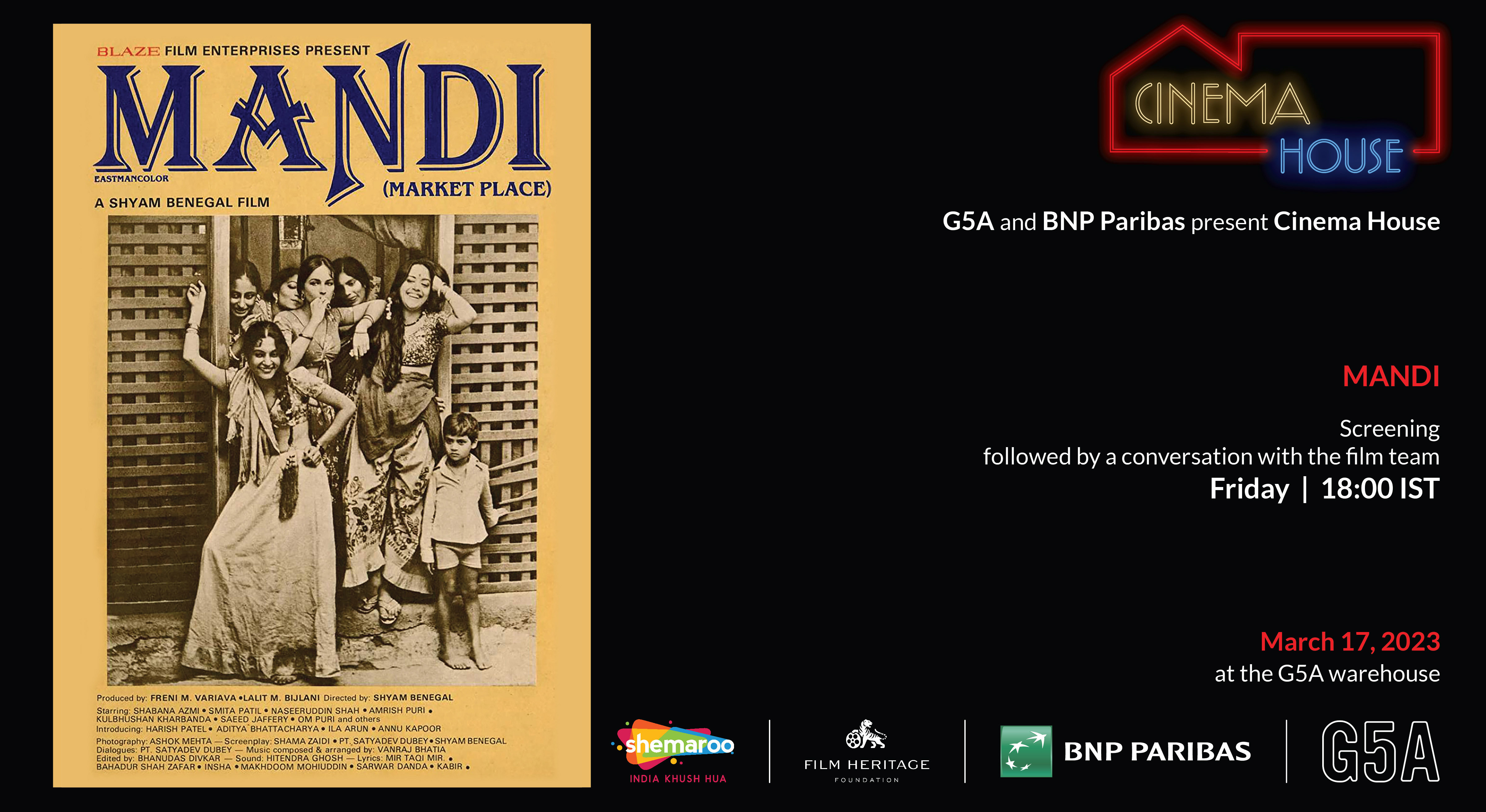 Shyam Benegal Retrospective | Film Screening | Mandi