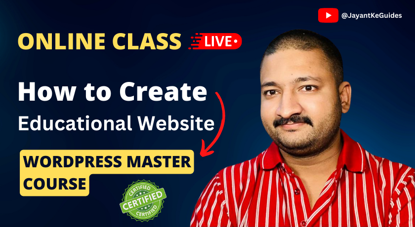 Learn To Create Education Website - Wordpress for Beginners - Master ...