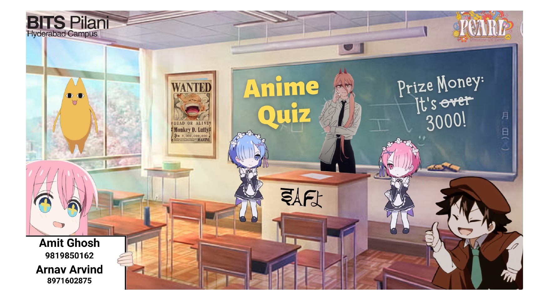 Synapse - #Synapse2K19 🤩 Presenting The ANIME QUIZ!!! For the FIRST TIME  in MAMC! By Quaesitum, the quiz club of Pravachya (Our Lit[🔥]erary  Society!) Date: 26 MARCH '19 Venue: New Lecture Theatre