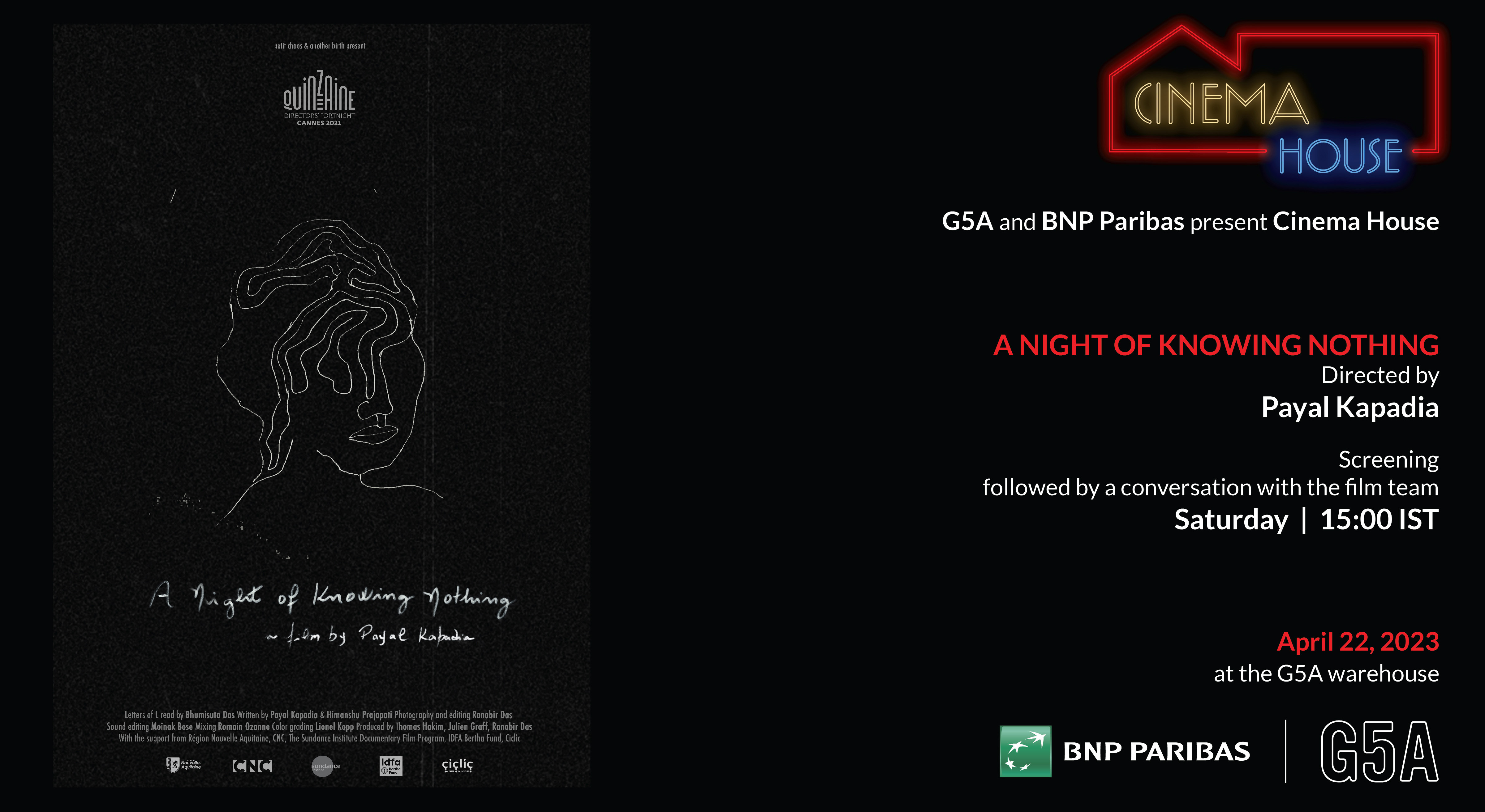 Film screening | A Night of Knowing Nothing