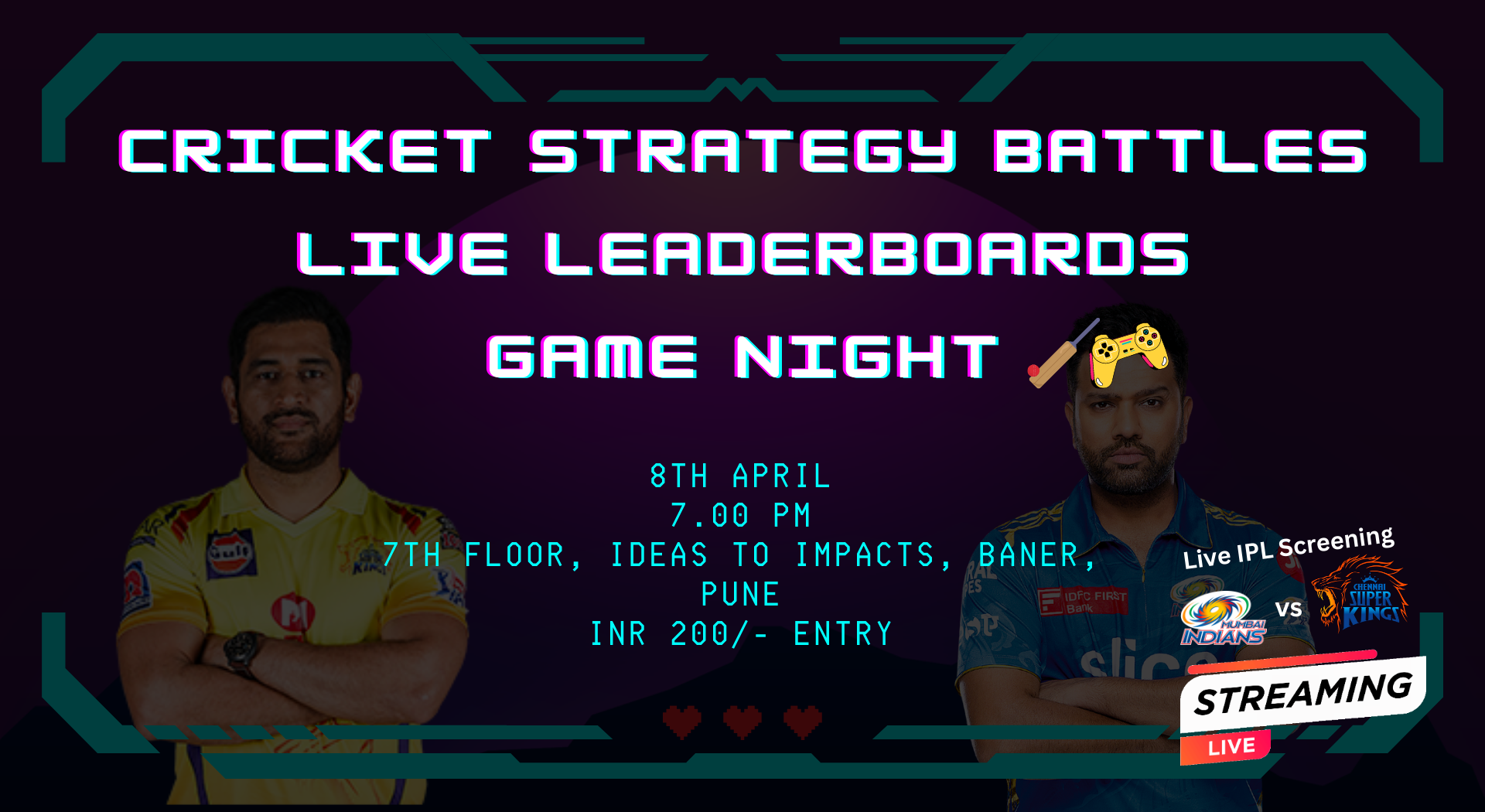 Cricket Showdown IPL Team Battles & Live Leaderboard Game Night