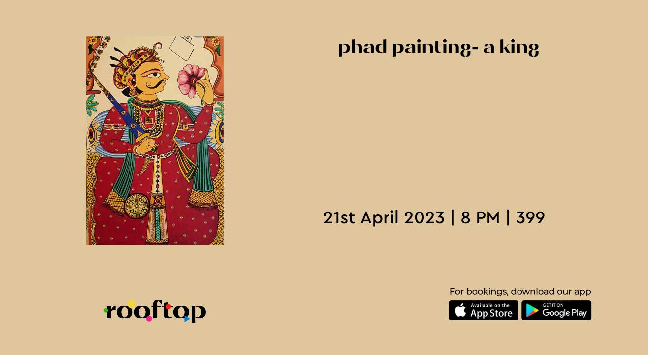 Phad Painting A king