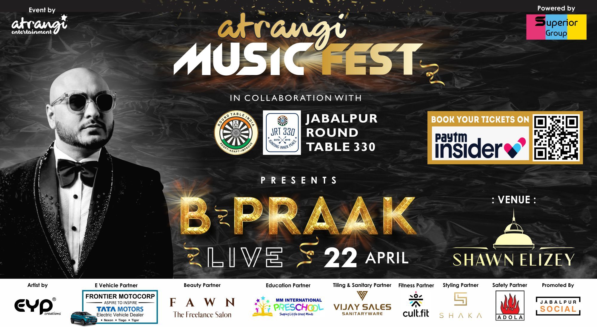 B-Praak Live In Jabalpur @Atrangi Music Fest