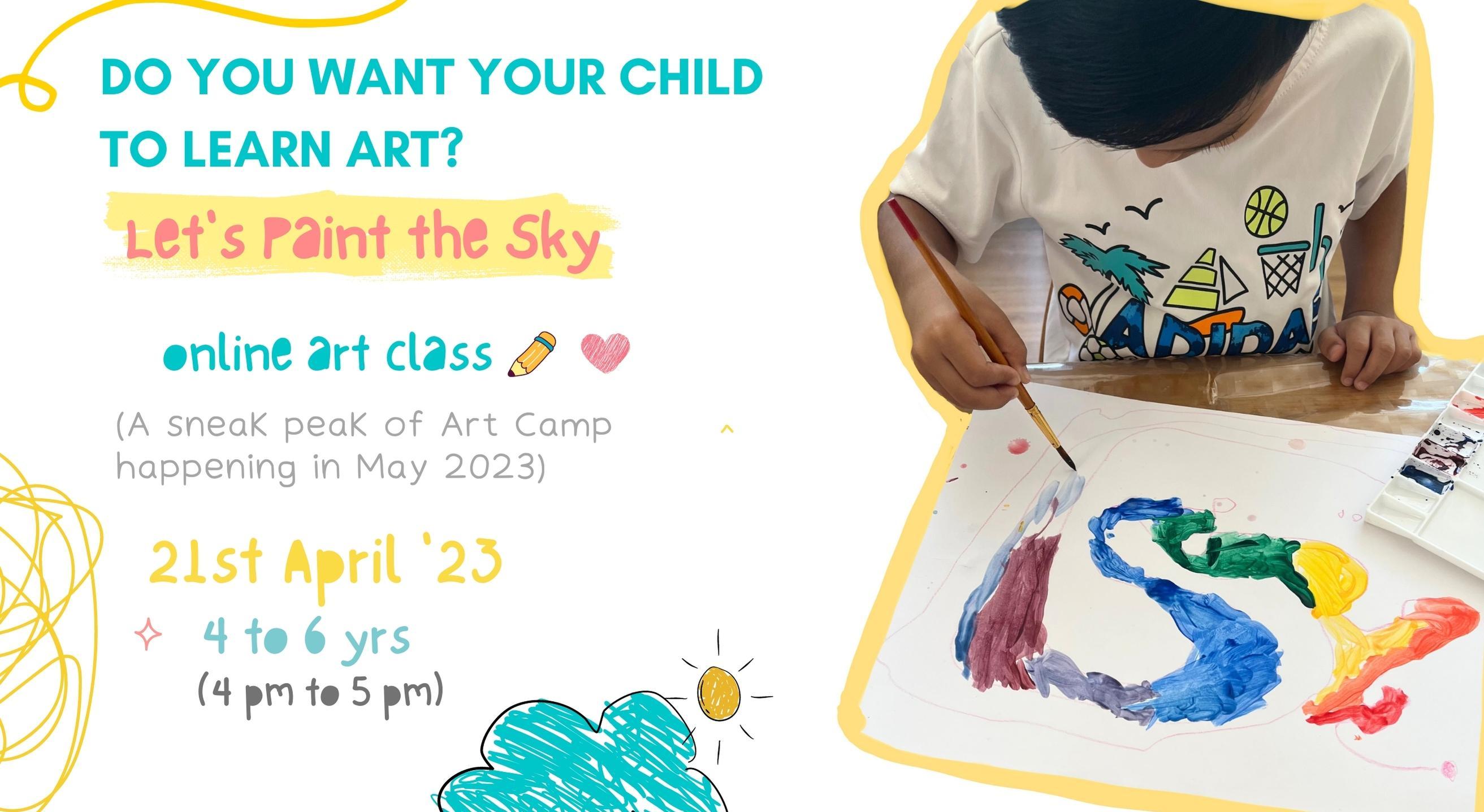 Let's Paint The Sky (Art Class for 4 to 6 Yrs)