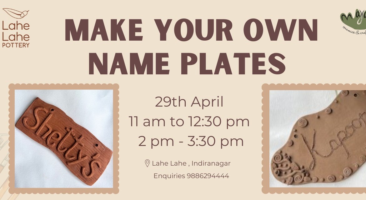 Make your own name plates