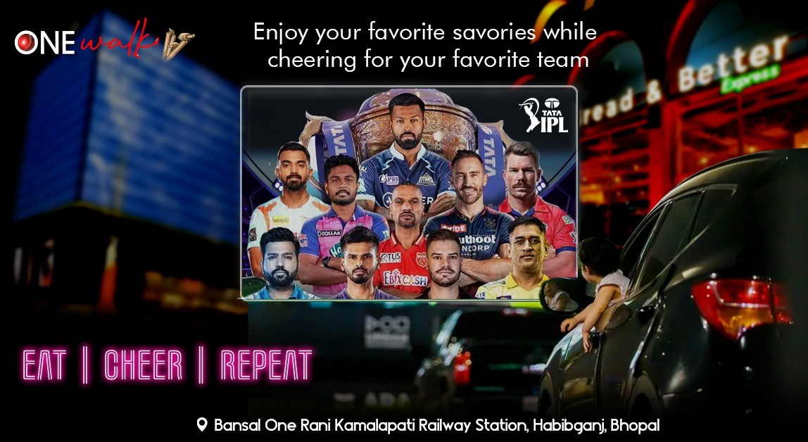 Free Ipl Live Screening Bhopal One Walk Rani Kamlapati Railway Station 