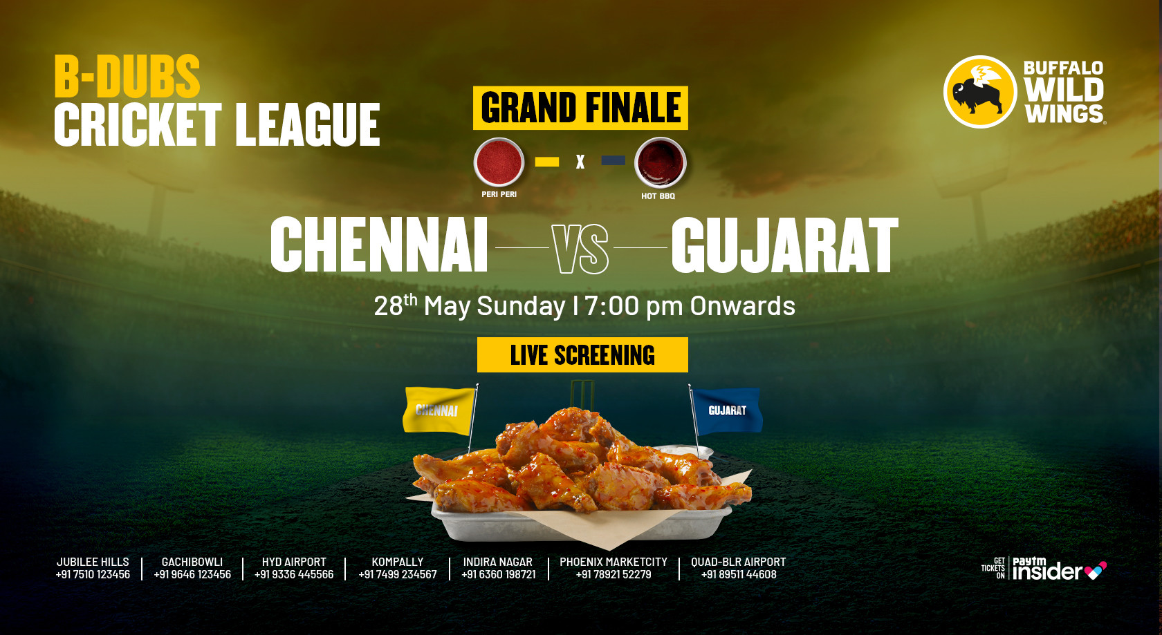 IPL FINAL Chennai vs Gujarat Live Screening BWW Kompally