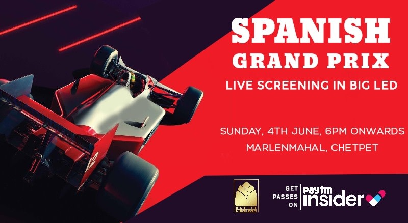 SPANISH GRAND PRIX F1 RACE Marlen Mahal Chetpet Eco Park