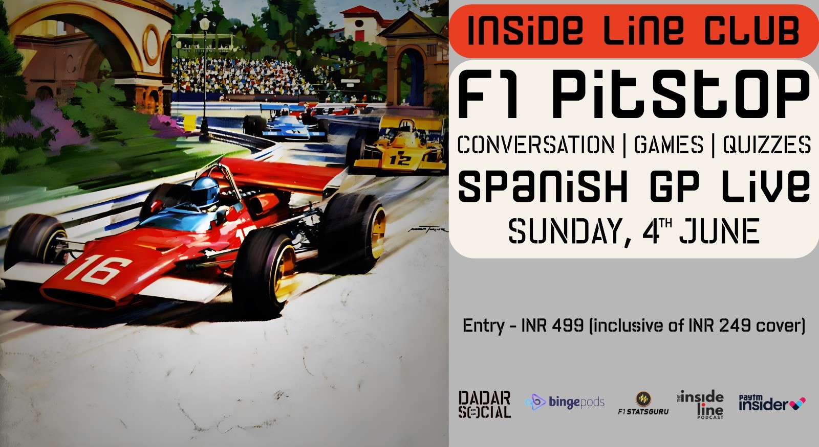 F1 Live Race Screening with Inside Line Club