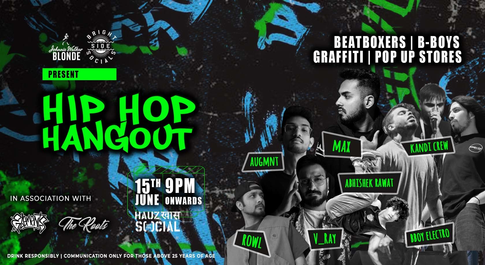 SOCIAL X HIP HOP HANGOUT | Hip Hop Music | Graffiti | B-Boys | Pop Up ...