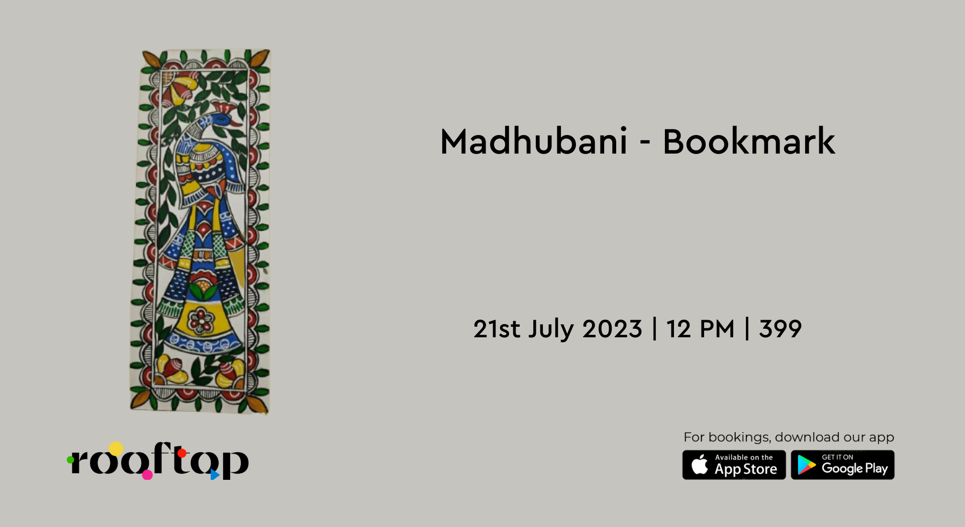 Madhubani- Bookmark