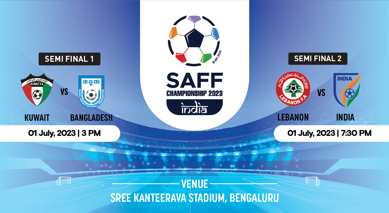 SAFF Championship Semi Final 1 and Semi Final 2 Football Event in