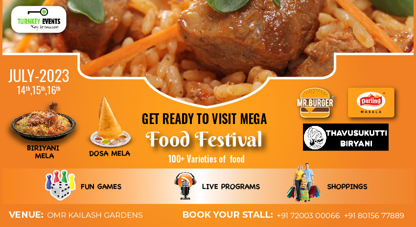 CHENNAI FOOD FESTIVAL & SHOPPING FEST - 2023