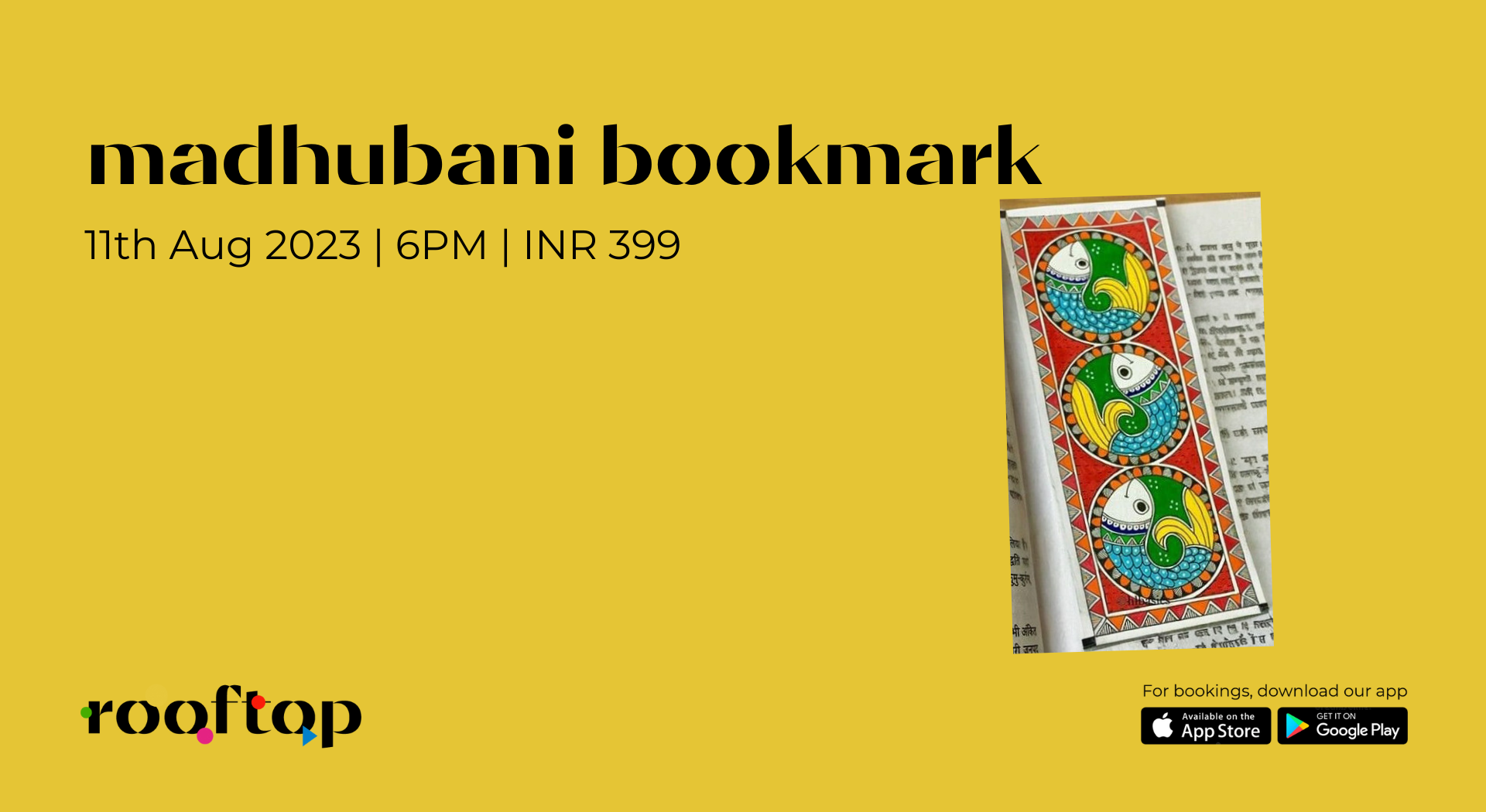 Madhubani bookmark