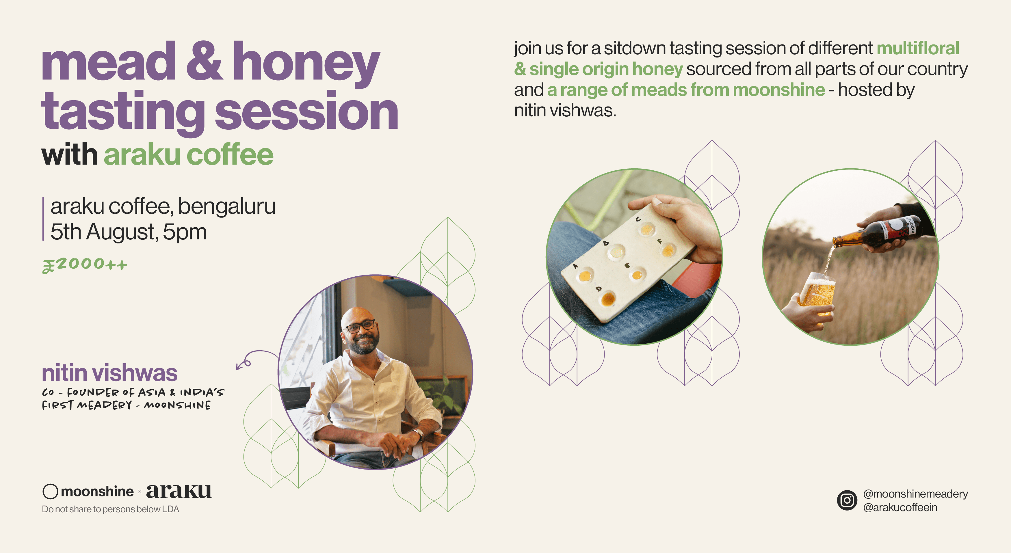 Moonshine Mead & Honey Tasting Session at Araku by Nitin Vishwas