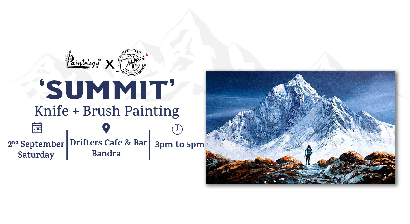 2nd Sept ‘Summit’ knife painting