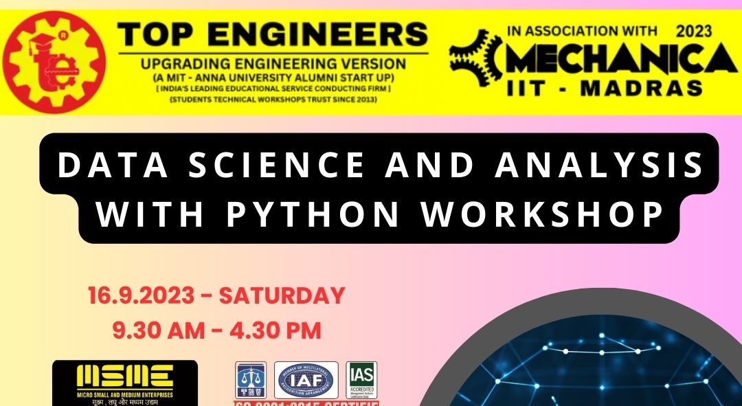 DATA SCIENCE AND ANALYSIS WITH PYTHON WORKSHOP