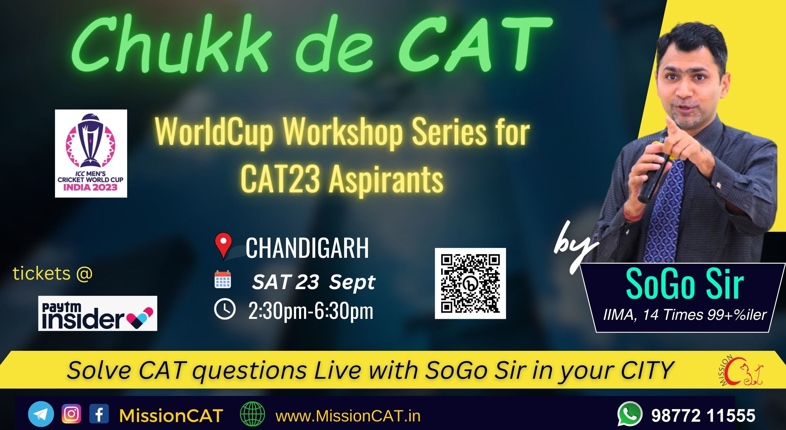 Chukk de CAT Chandigarh CAT23 Mastery by SoGo Sir