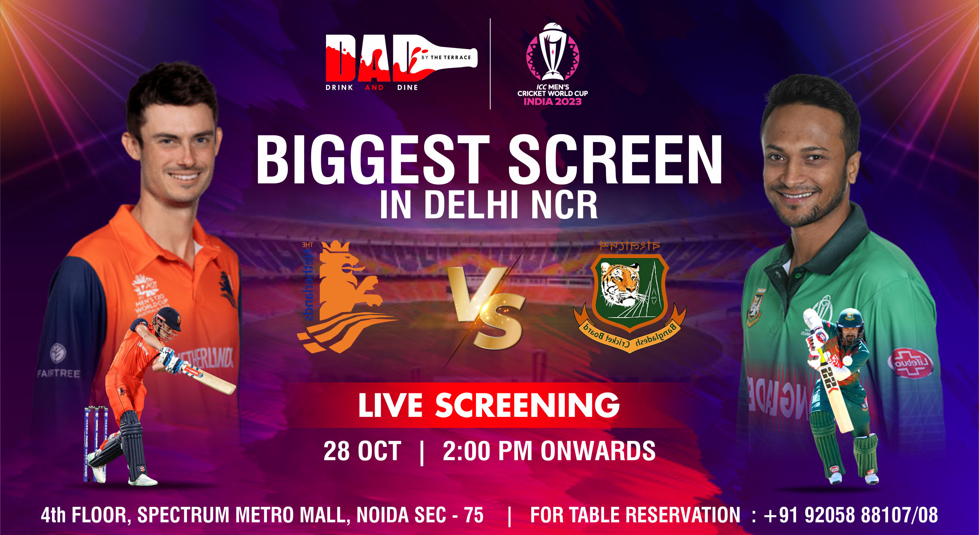 netherland-vs-bangladesh-world-cup-live-screening