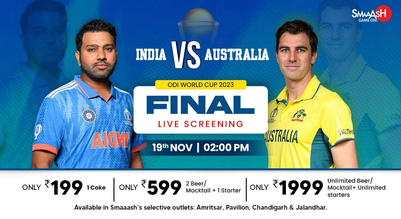 India Vs Australia World Cup Final Live Screening Smaaash Pavilion 9269