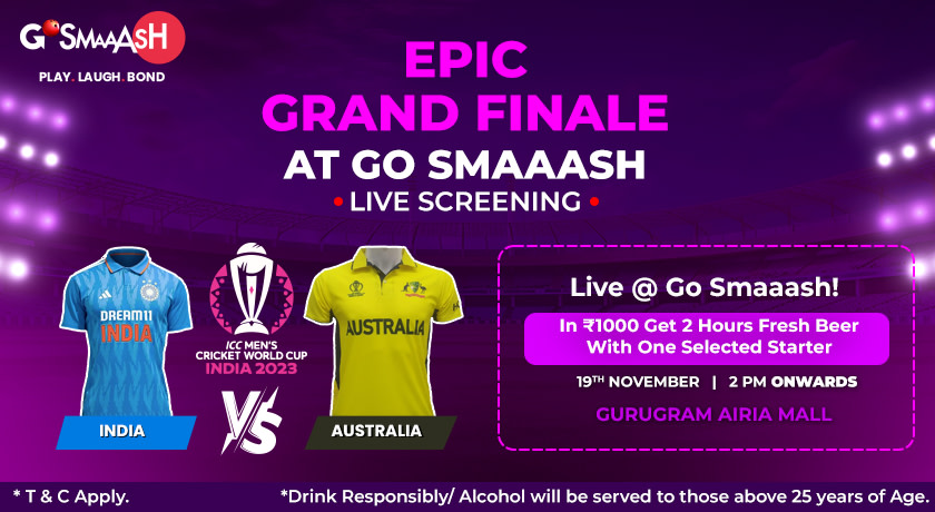 India Vs Australia World Cup Final Live Screening Smaaash Gurugram 2696