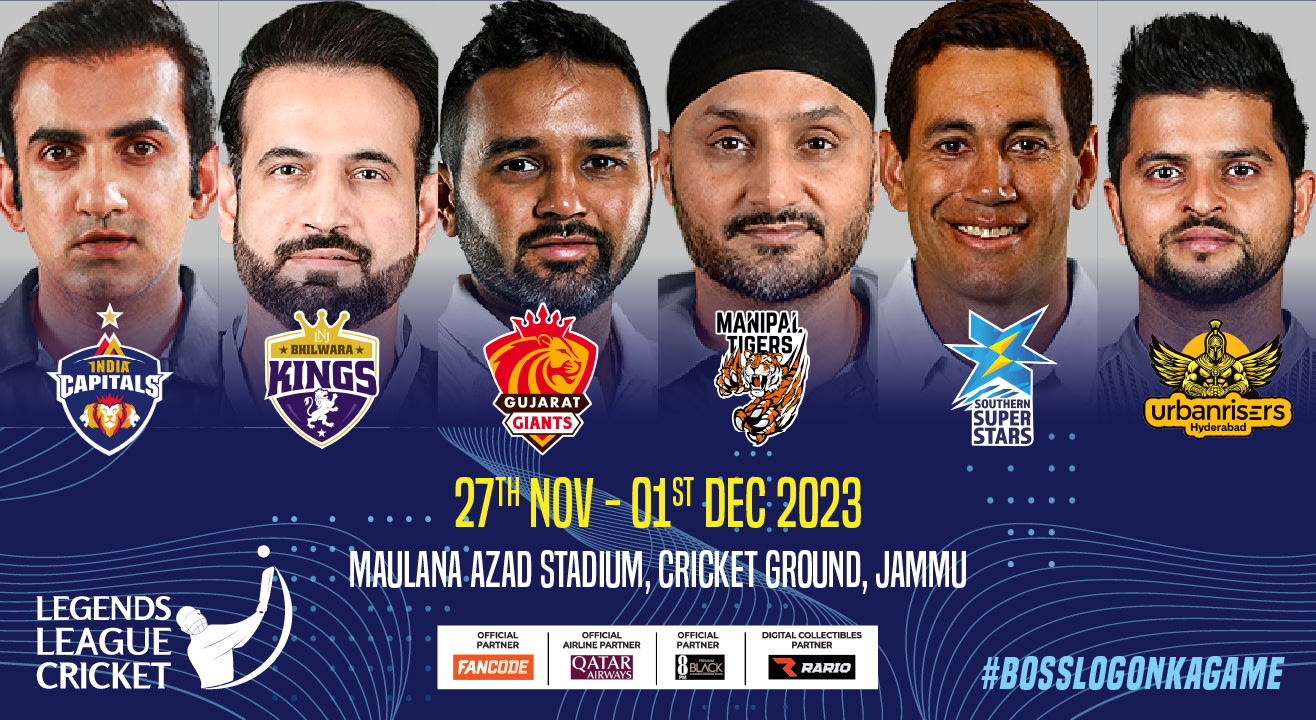 Legends League Cricket Season 2 Match Tickets For Jammu