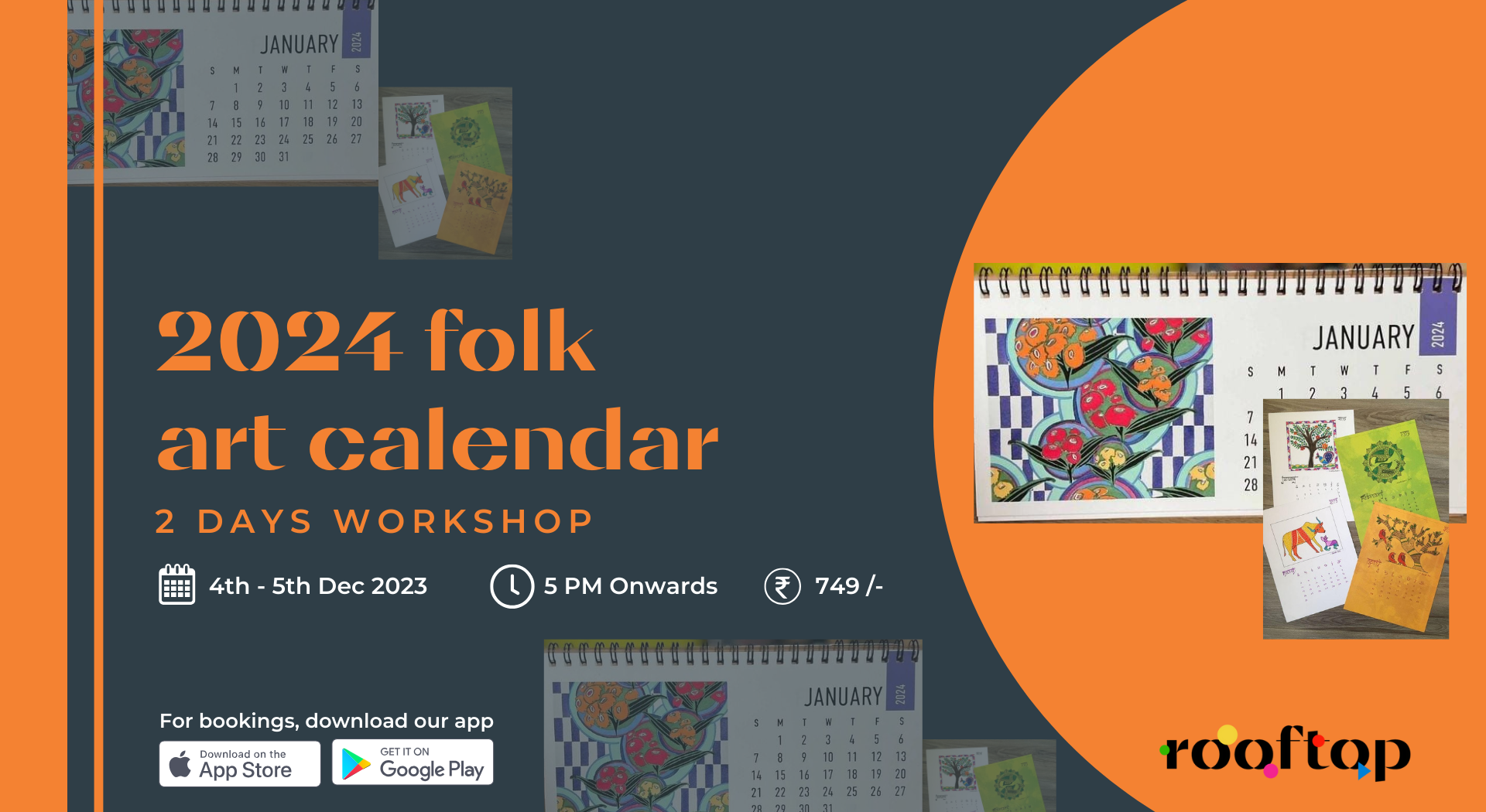 2024 Folk Art Calendar Multidays