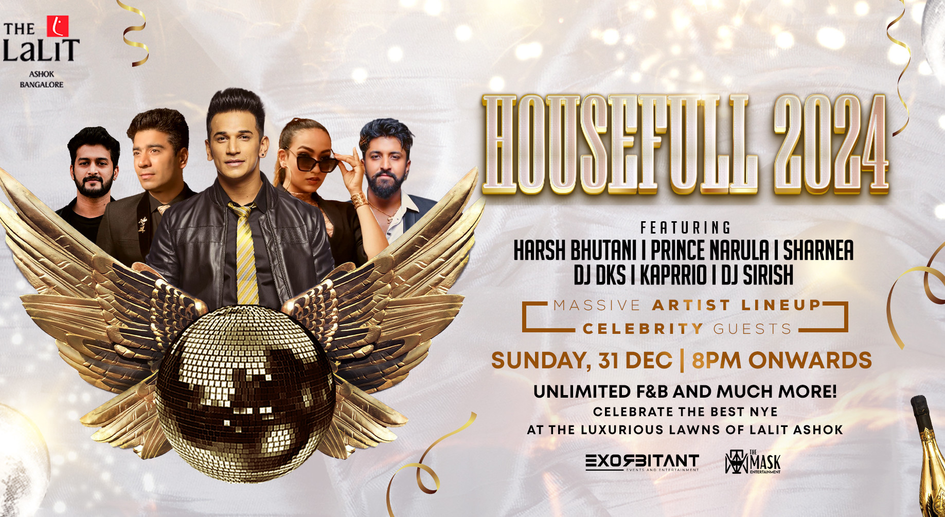 New Year Eve Party Housefull 2024 At Lalit Ashok NY 2024   L4jt7weem77zdweowz2z 