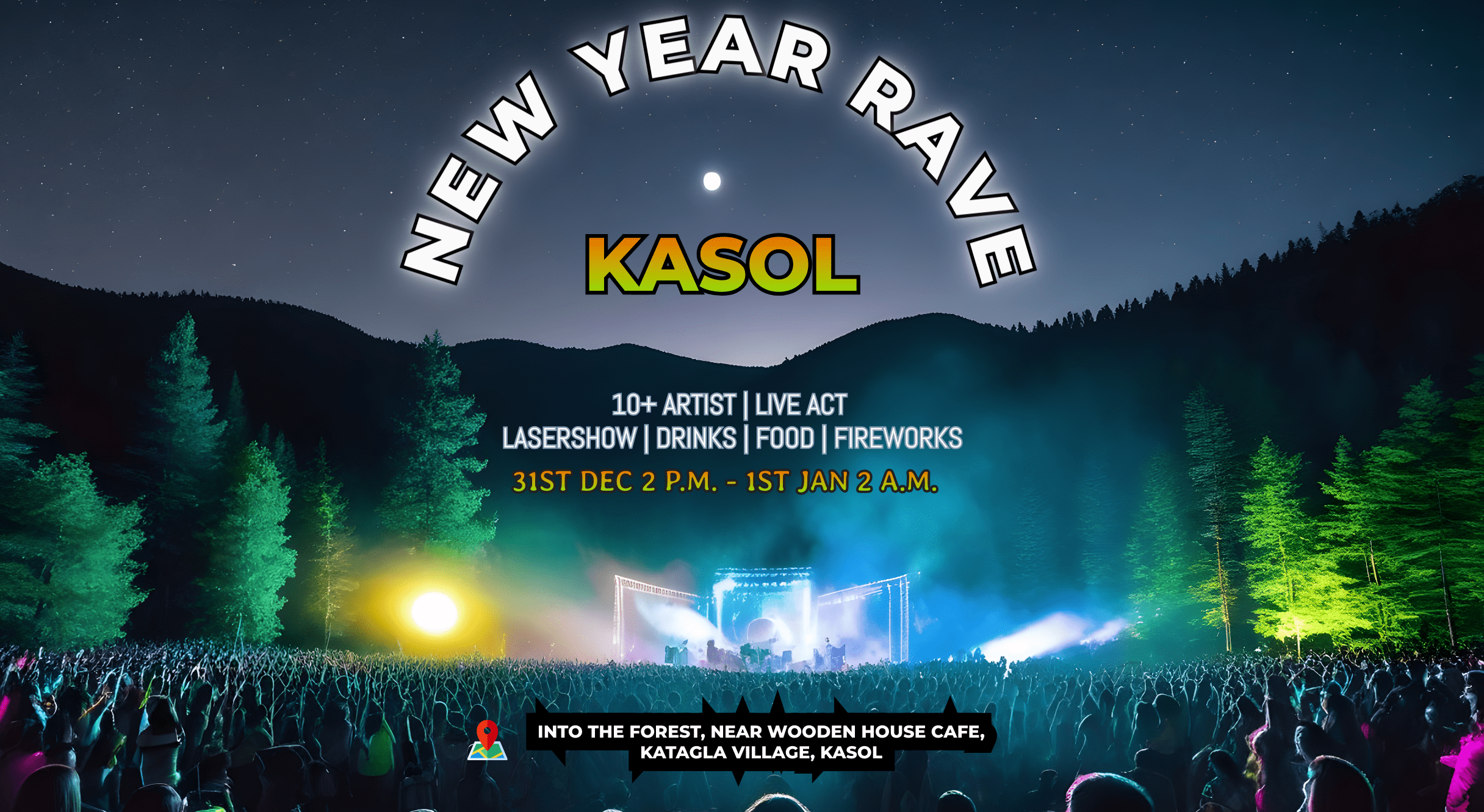 New Year Rave Party, 31st Dec