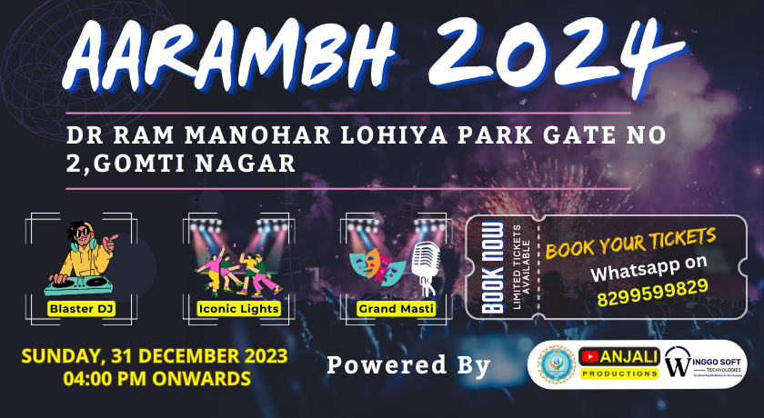 New Year Party In Lucknow Aarambh 2024 NY 2024   Yykmiozf8igcfun1s6wt 