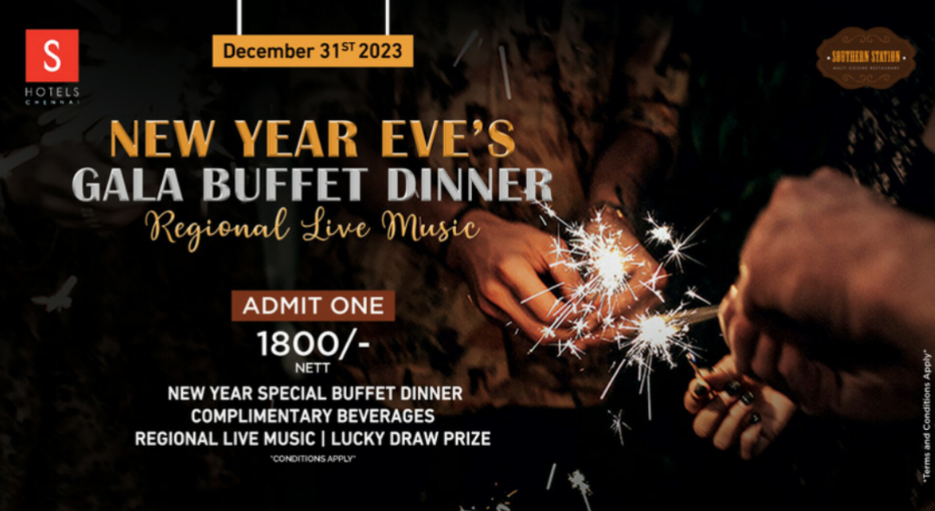 NEW YEAR EVE’S GALA BUFFET MUSIC DINNER | NY 2024