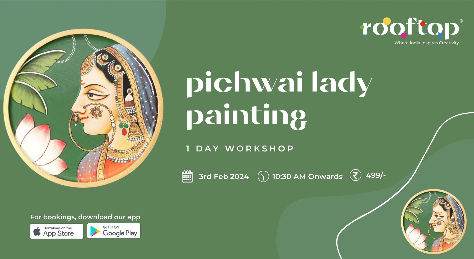 Pichwai Lady Painting