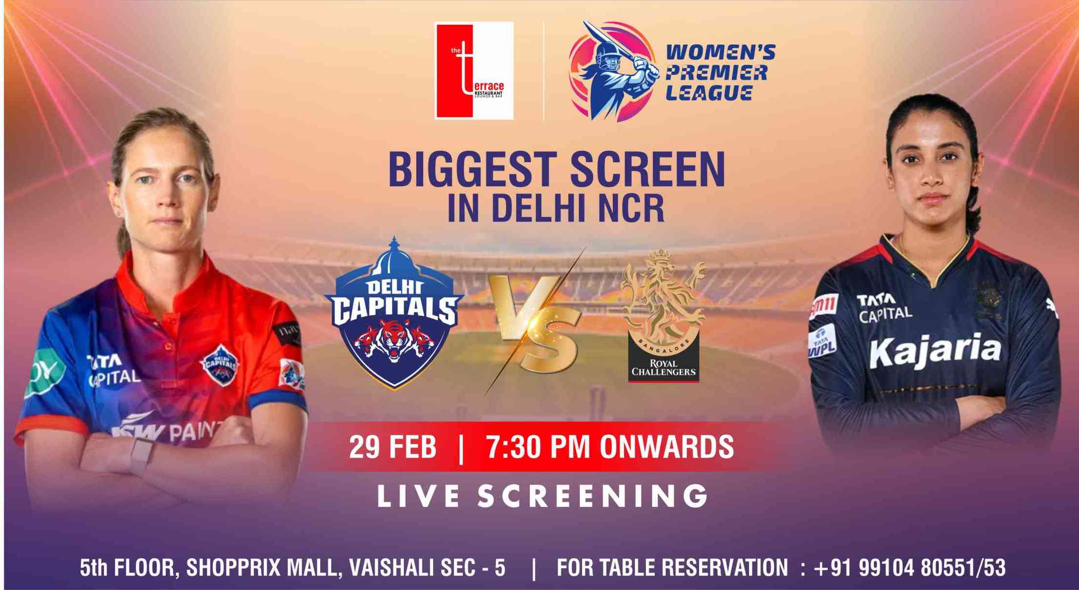 Delhi Capital Vs Royal Challengers Bangalore Wpl 2024 Match Screening 1472