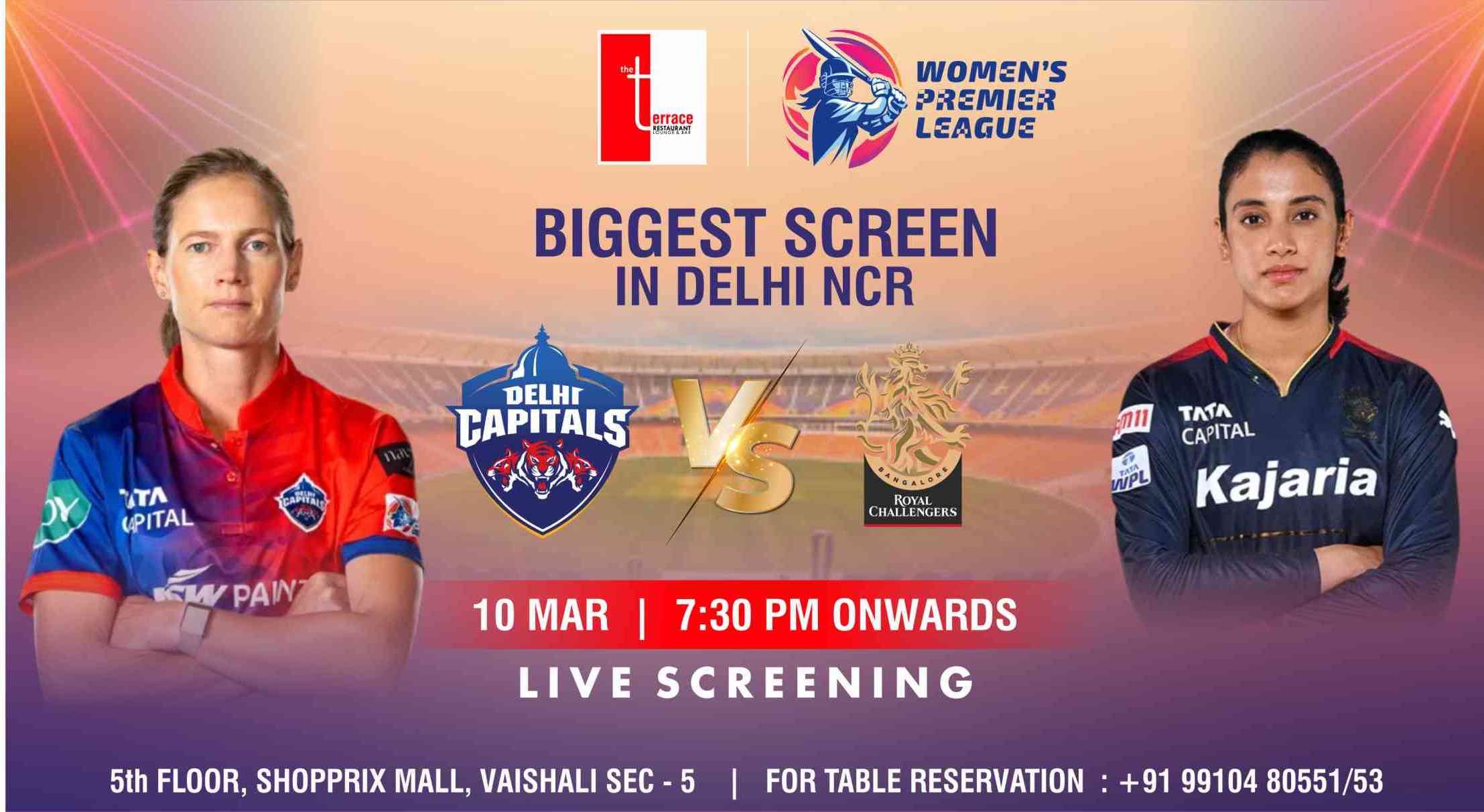 Royal Challengers Bangalore Vs Delhi Capitals WPL 2024 (Screening)