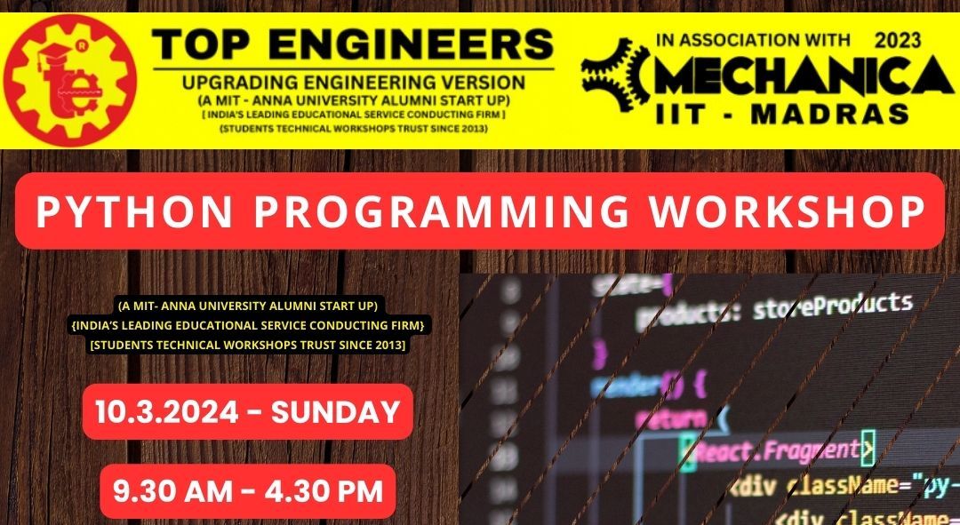 PYTHON PROGRAMMING WORKSHOP