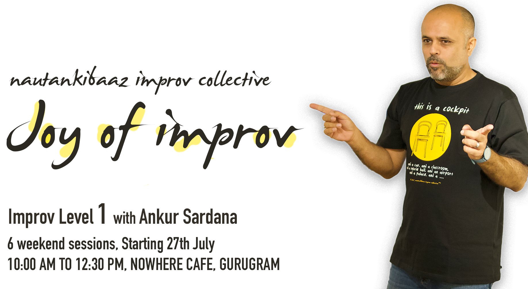 Joy of Improv (Comedy) - Level 1 Workshop | Comedy Event in Gurugram