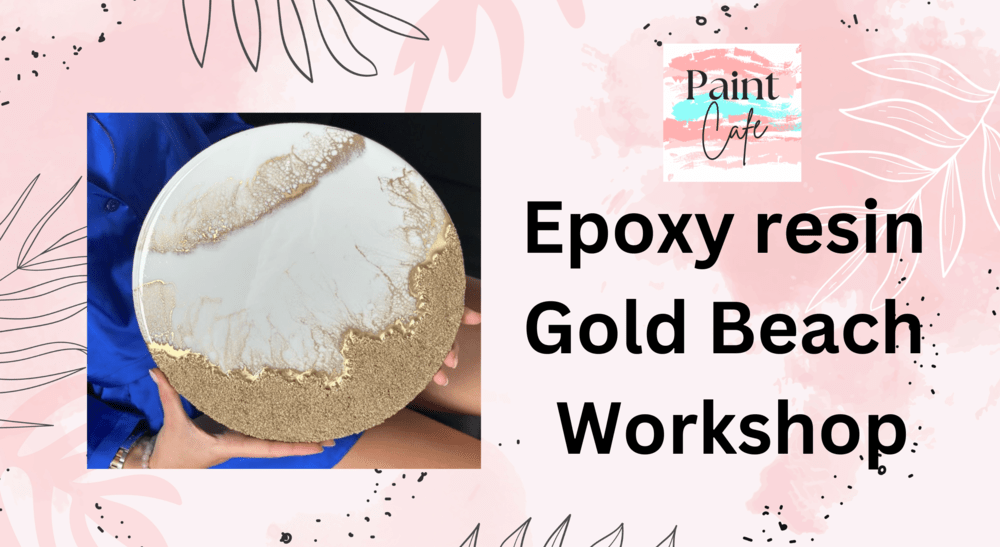 Epoxy Resin Gold Beach WallHanging Art Event in Bengaluru