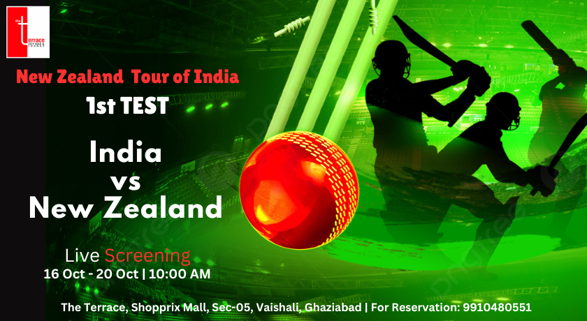 India vs New Zealand 1st Test (Screening) | Dinner Event in Ghaziabad