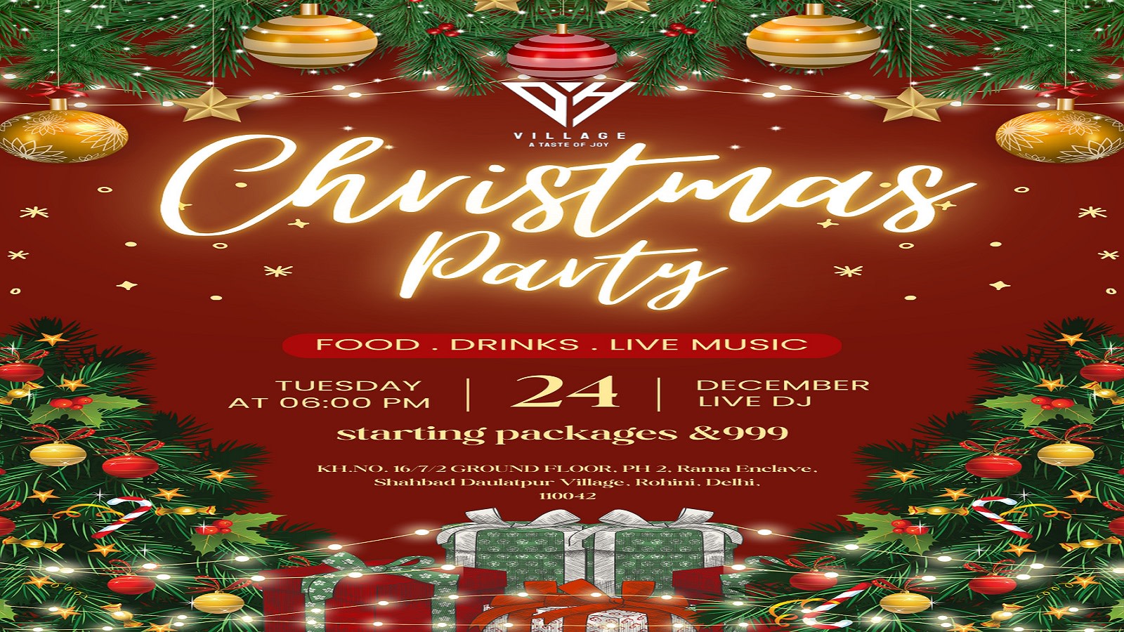 Rohini Christmas EVE 2024 Live Event Event in Delhi