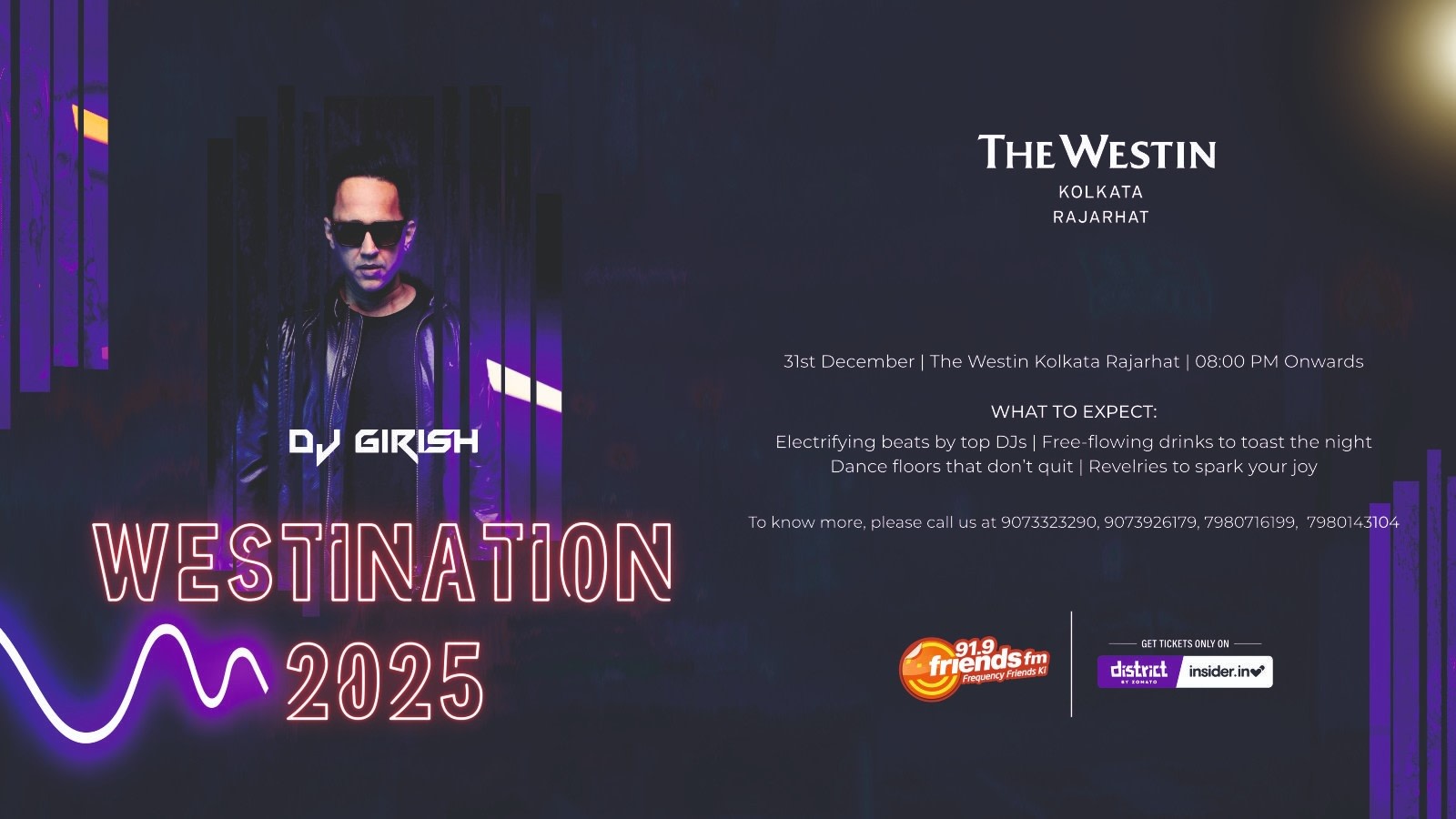 Westination New Year Westin Kolkata NY2025 NY Parties 2025